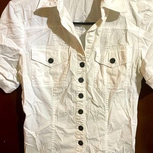 White button detail blouse